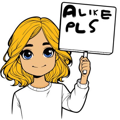 realistic girl holding up a sign