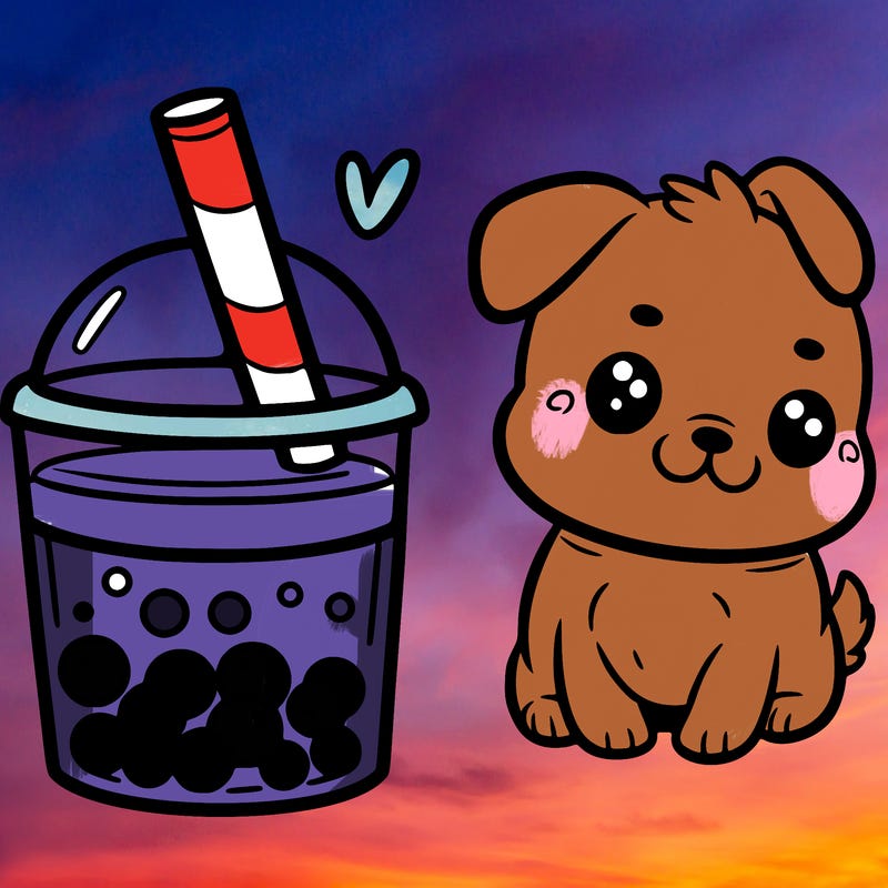 boba dog cup