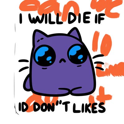 a cat that will die if we don’t get 10 likes