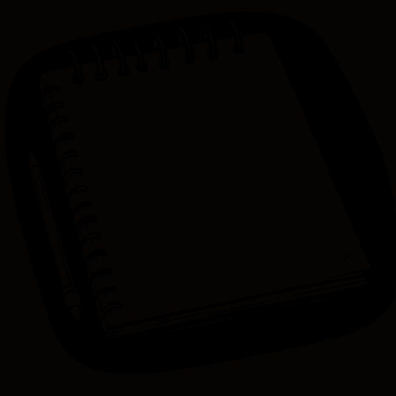 a blank sketch pad