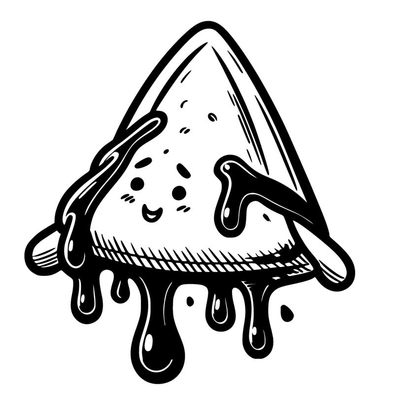 samosa: with dripping chutney