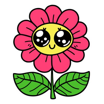 flower with eyes