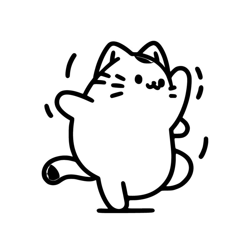 dancing cat