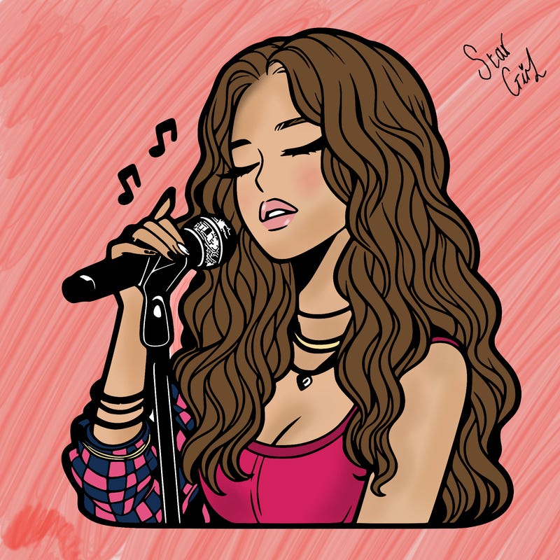 realistic female singer