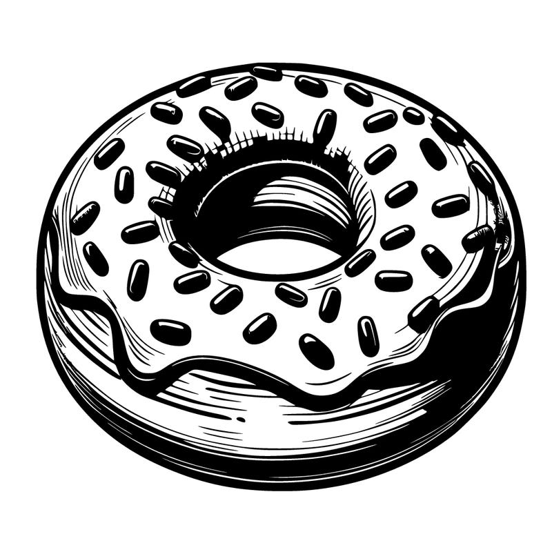 realistic donut