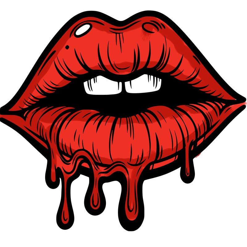 lips that look realistic and drip