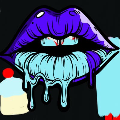 lips that look realistic and drip