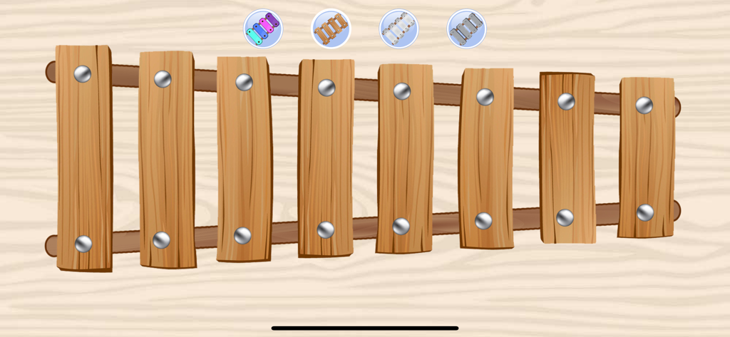 Wooden digital xylophone interface for children's music education