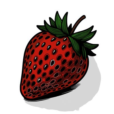 realstic strawberry