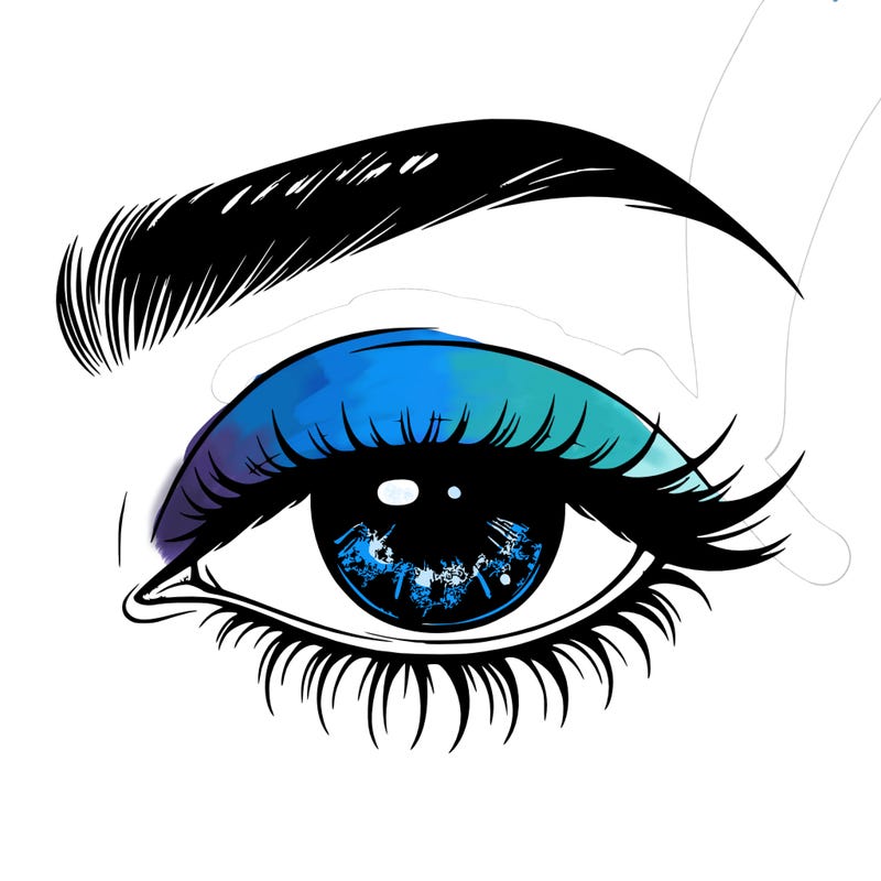 eye closed realistic