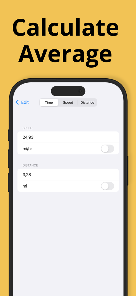 Rally Co-Pilot: Classic TSD - Rally Co-Pilot screen showing average speed and distance calculation fields