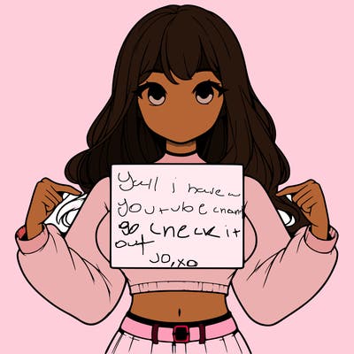 girl holding a blank sign in a long sleeve crop top