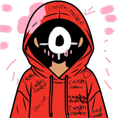 faceless girl in hoodie