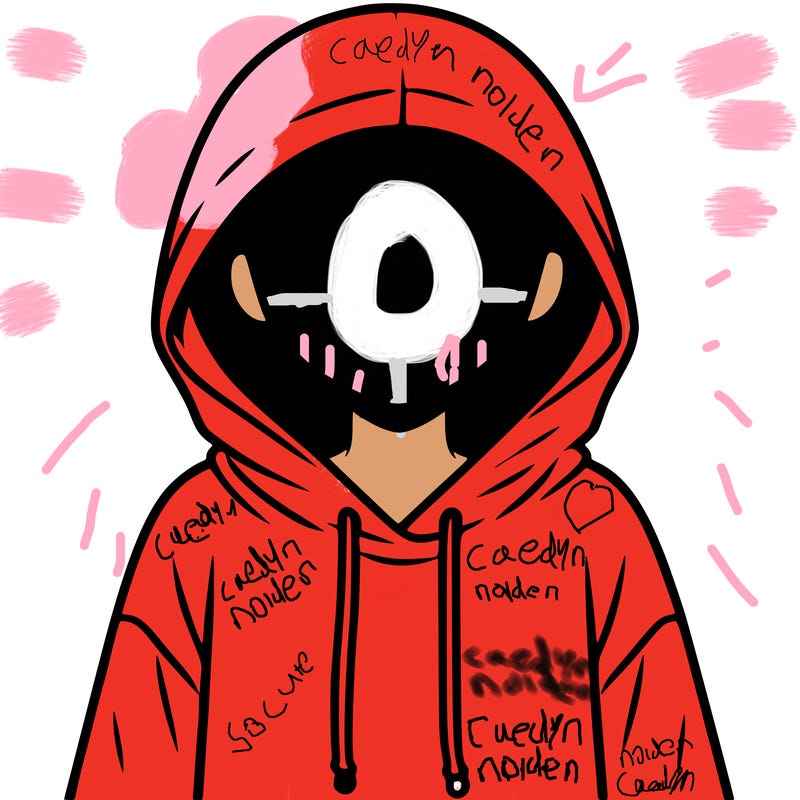 faceless girl in hoodie