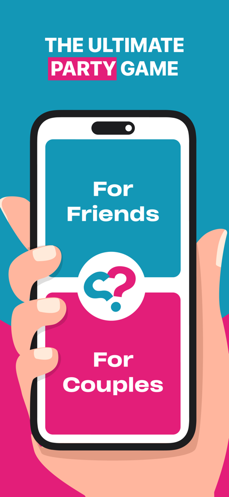 Truth or Dare mobile app interface showing selection modes for friends and couples