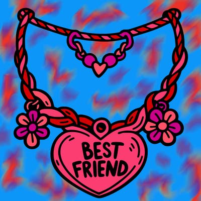 best friend necklace