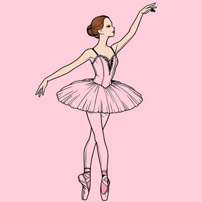 realistic ballerina
