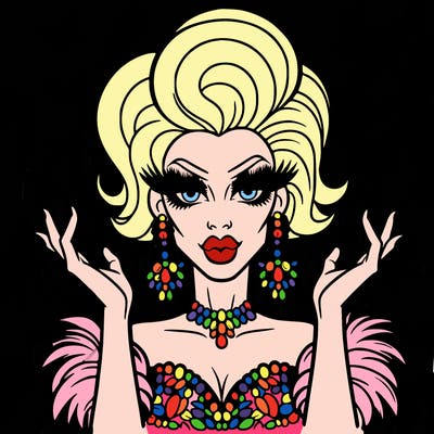 glam drag queen
