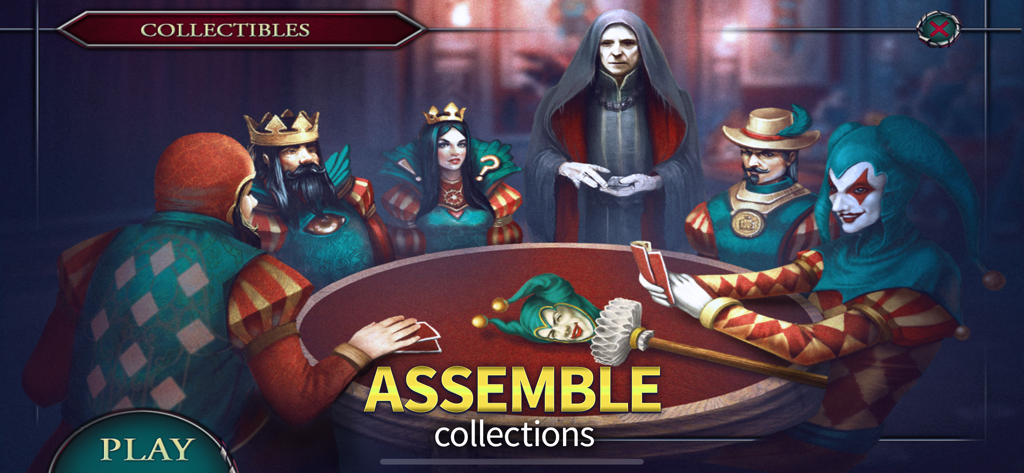 Fatal Luck: Adventure (F2P) - Fatal Luck Adventureゲームで、円卓の周りでカードをプレイする中世のキャラクターのグループ