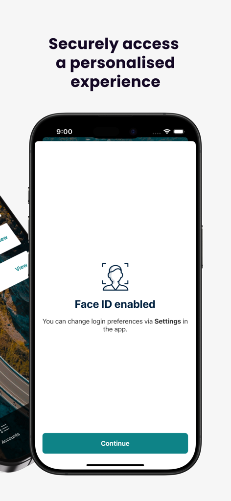 Australian Taxation Office - Secure login screen with Face ID enabled on the ATO mobile app