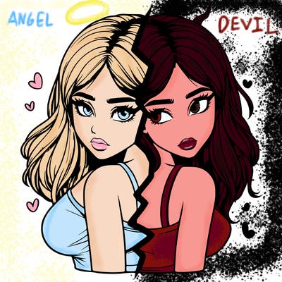 realistic girl split