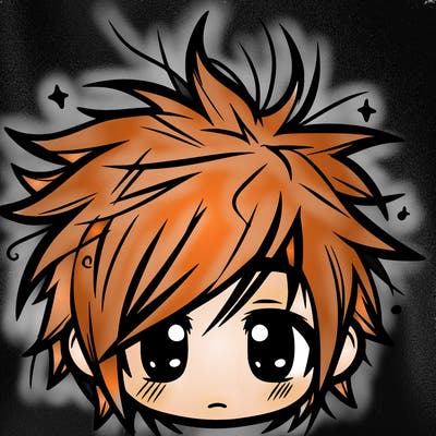 messy hair sharp eyes