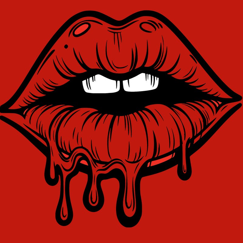 lips that look realistic and drip