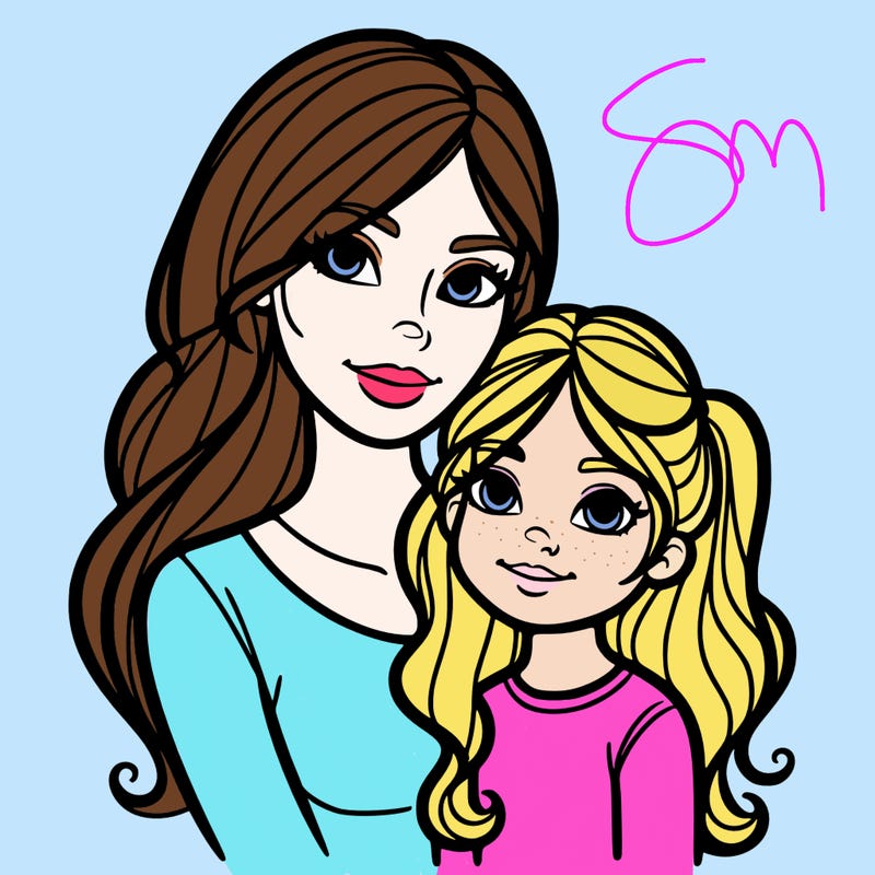 mom and daughter