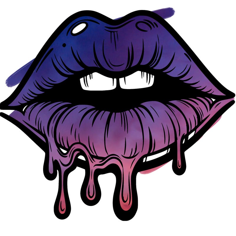 lips that look realistic and drip