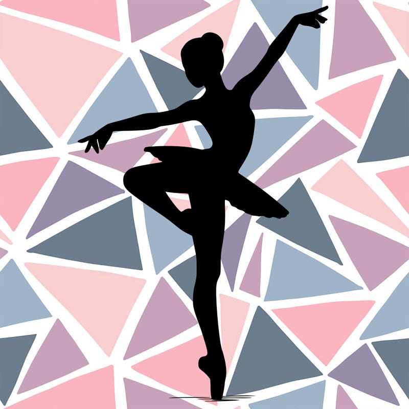 realistic person doing ballet