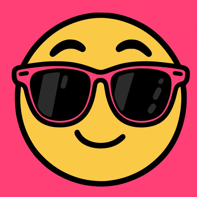 emoji with sunglasses