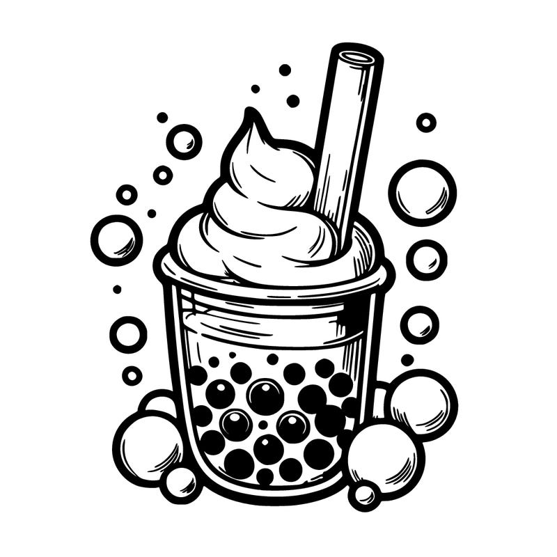 realistic popping boba