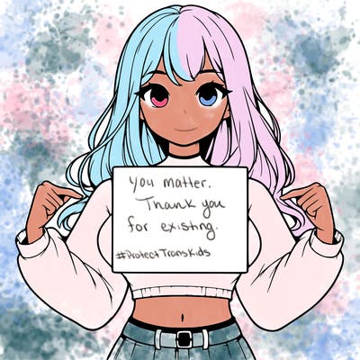 girl holding a blank sign in a long sleeve crop top