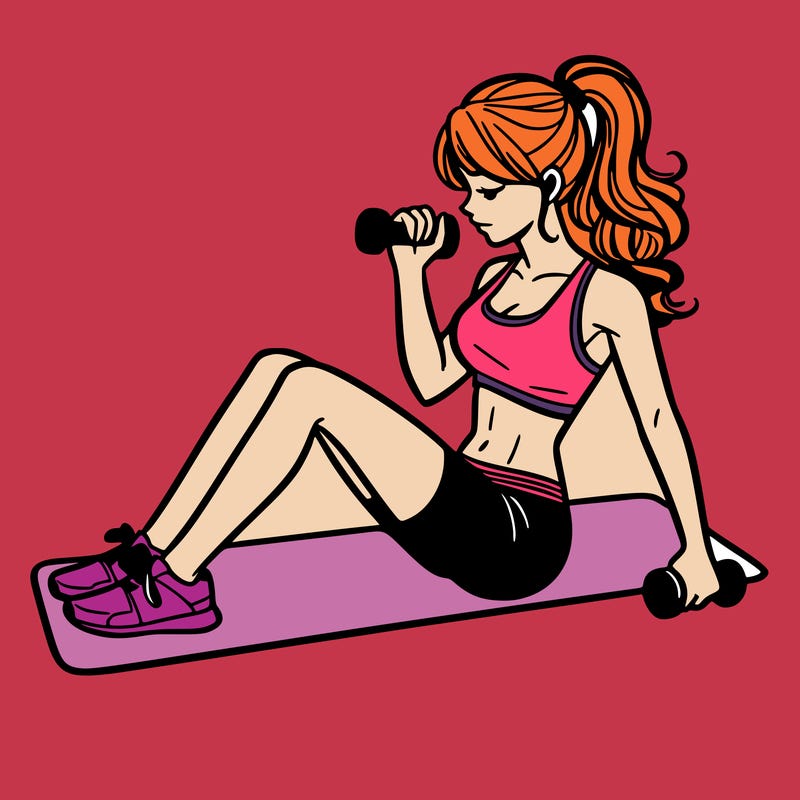 woman working out