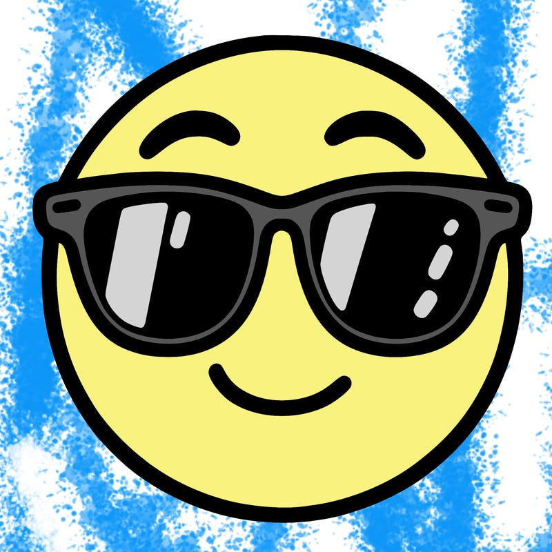 emoji with sunglasses
