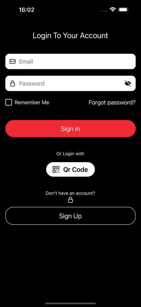 이메일 및 비밀번호 입력란과 로그인 버튼이 있는 MSM VIDEO 로그인 화면