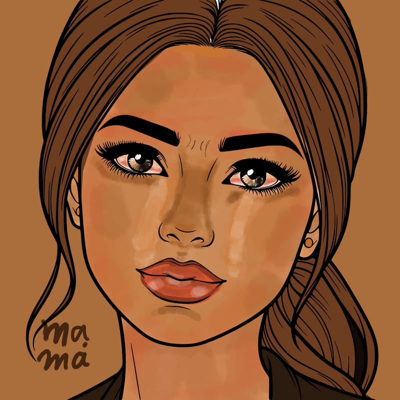 realistic woman’s face