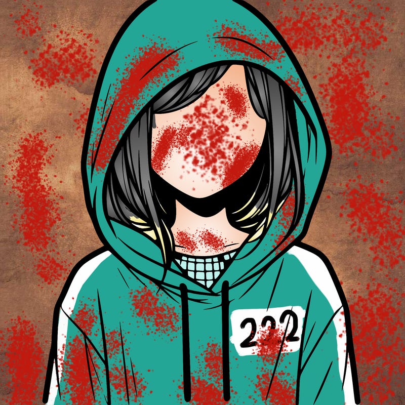 faceless girl in hoodie