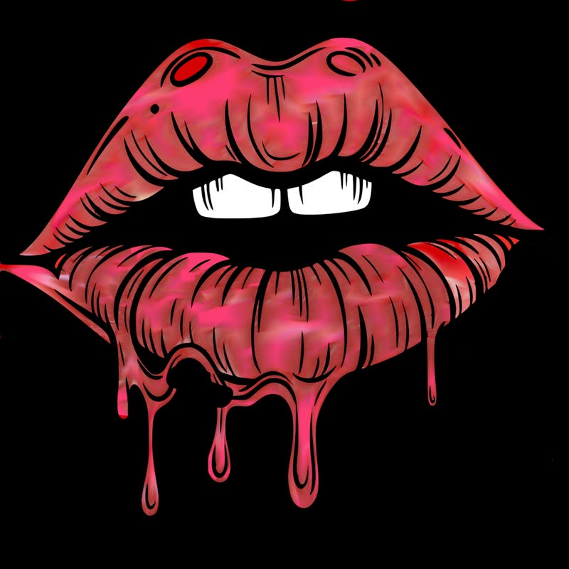 lips that look realistic and drip