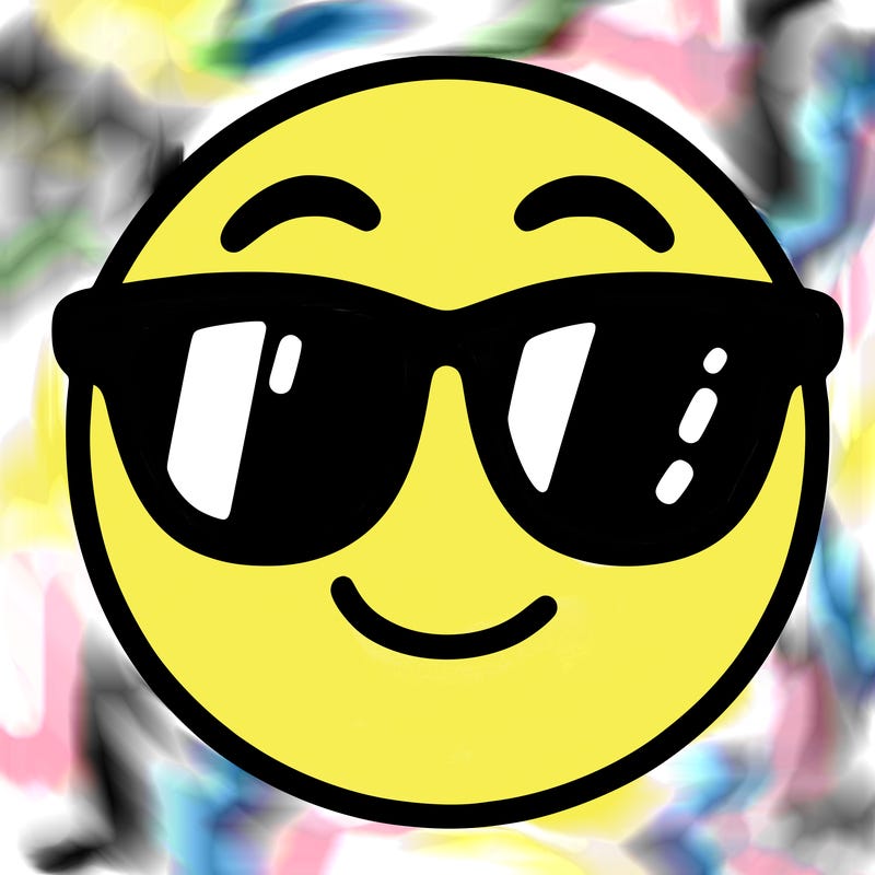 emoji with sunglasses