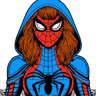 spider gwen from the marvel comics