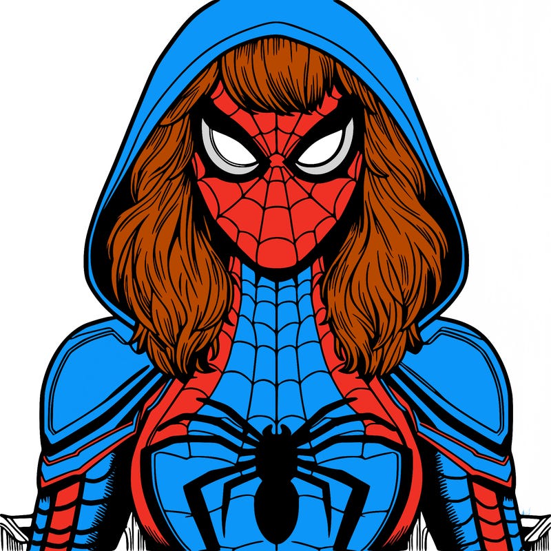 spider gwen from the marvel comics