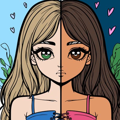 realistic girl split