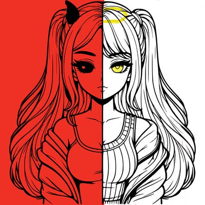 realistic girl split