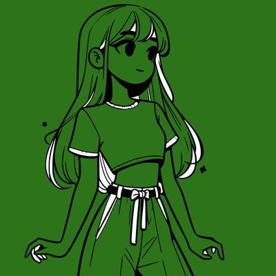 girl in a cute crop top