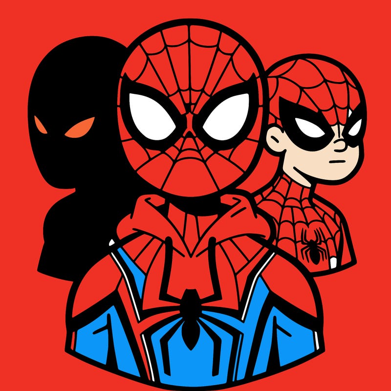 spider man miles mixed with peter