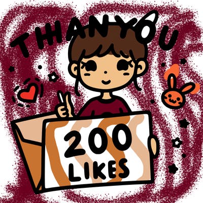 ty for 200 likes
