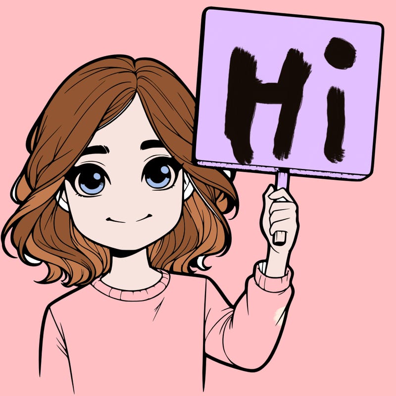 realistic girl holding up a sign