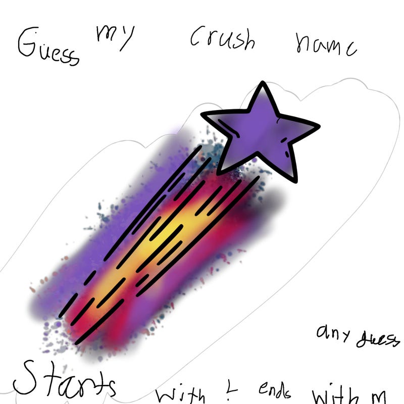 a shooting star in the sky