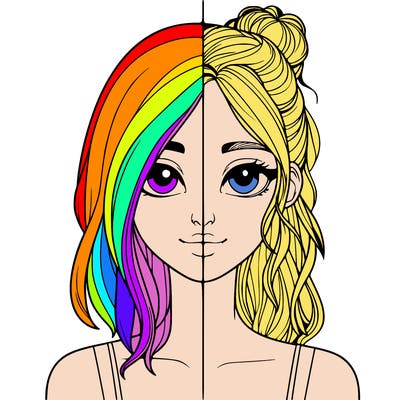 realistic girl split